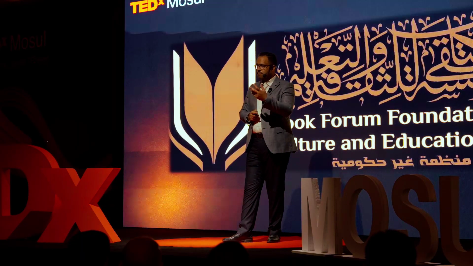 مشاركة حارث ياسين في TEDxMosul: الثقافة تصنع التغيير في الموصل
